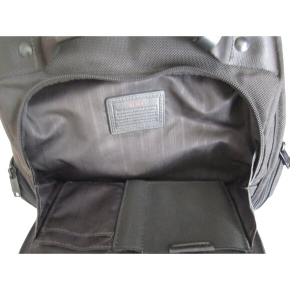 Unisex Tumi Alpha 3 Travel Business Black Back Pack - Picture 2 of 8